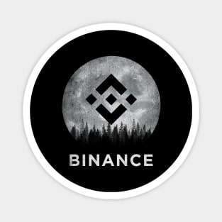 Vintage Binance BNB Coin To The Moon Crypto Token Cryptocurrency Blockchain Wallet Birthday Gift For Men Women Kids Magnet